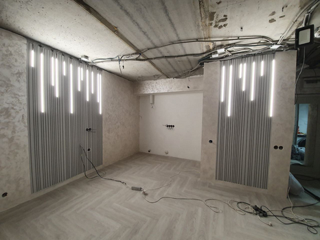 3д LED стенни гипсови панели